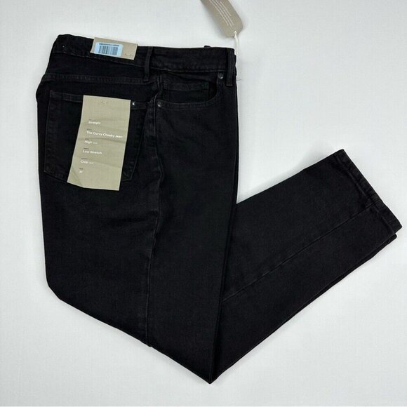 Everlane Women’s NWT Black Minimalist The Original Cheeky Jean W31-32/L26 Crop - Picture 3 of 13